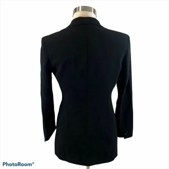 Ladies Emanuel Ungaro Black Single Button‎ Blazer 2